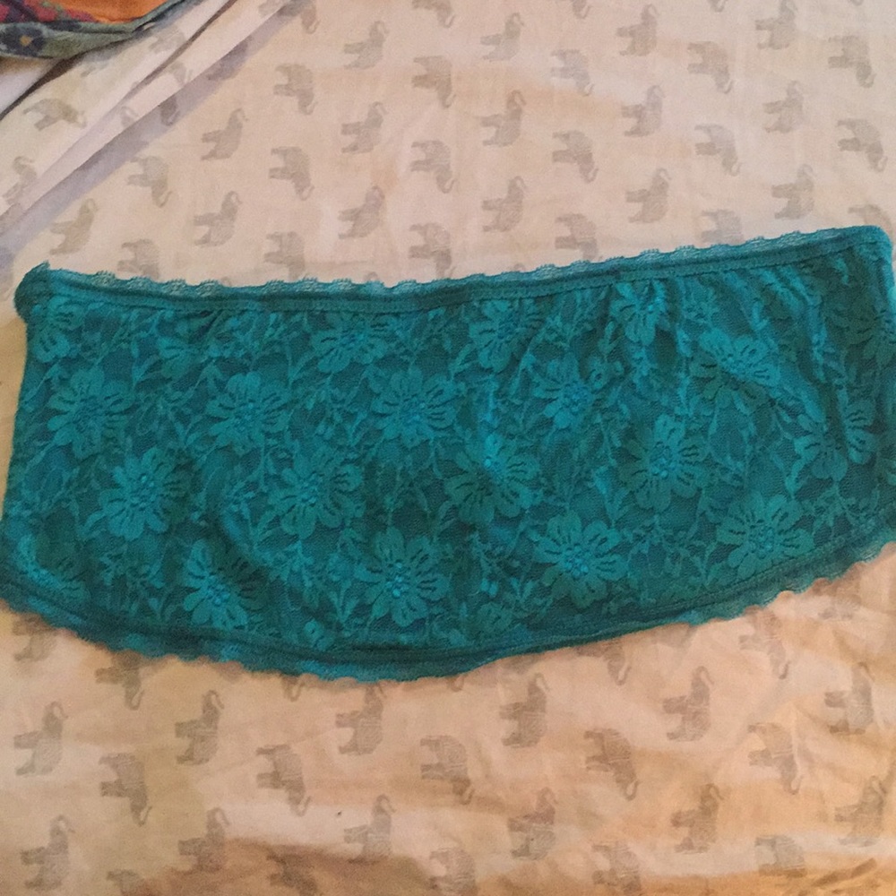 Teal Lace Bandeau